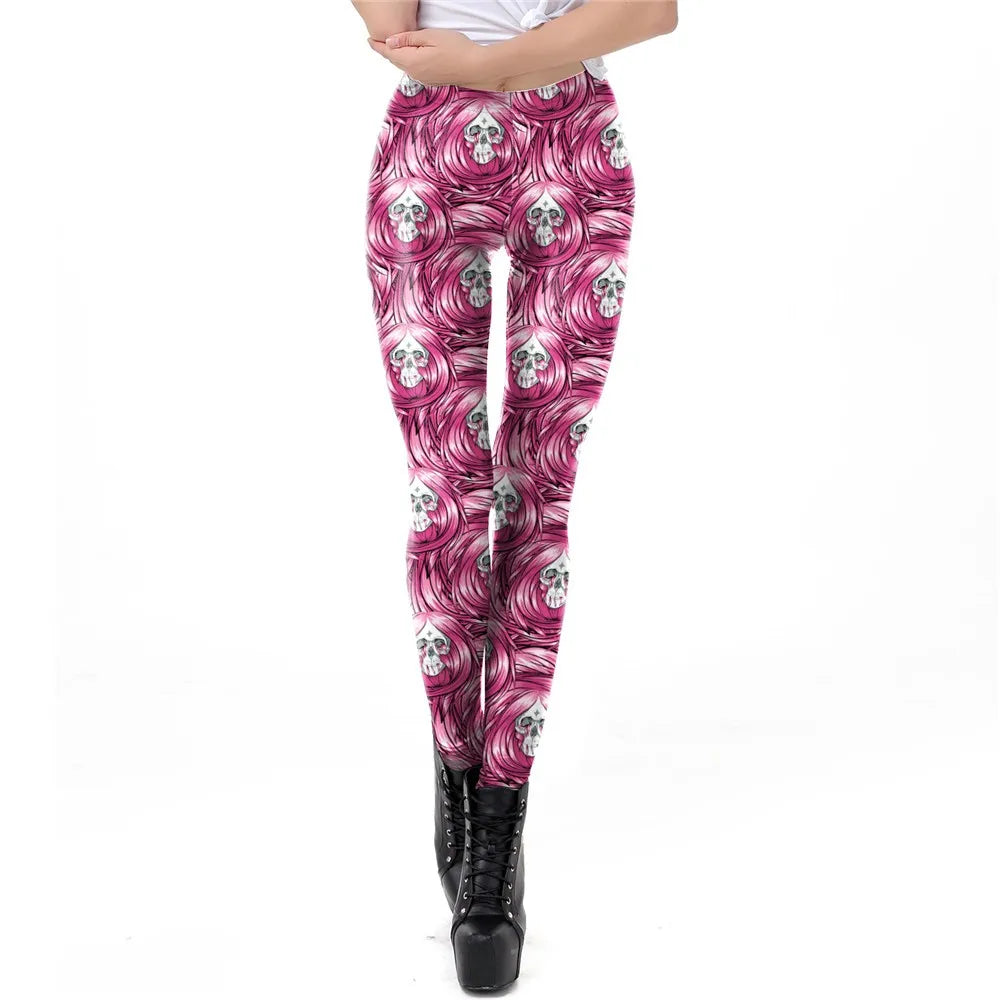 Gothic Style Skull New Design Leggings