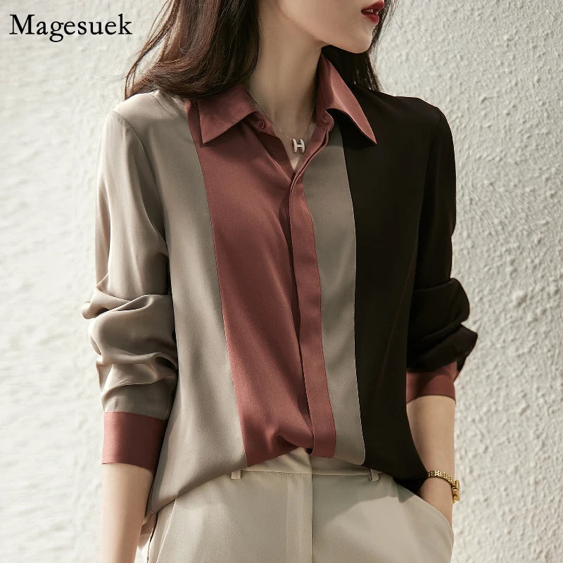 Striped Chiffon Shirt