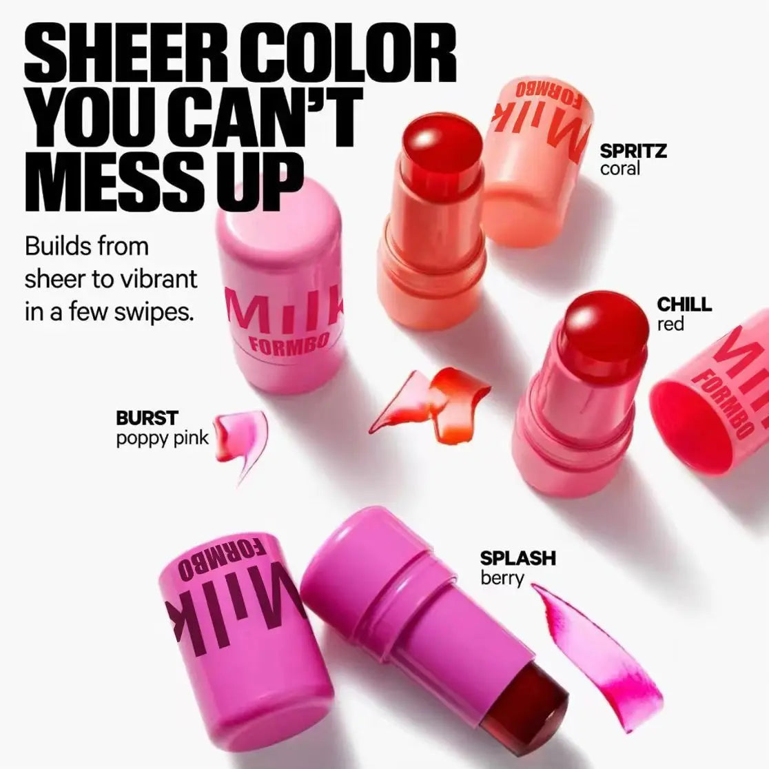 4 Colors Jelly Blush & Gloss Stick