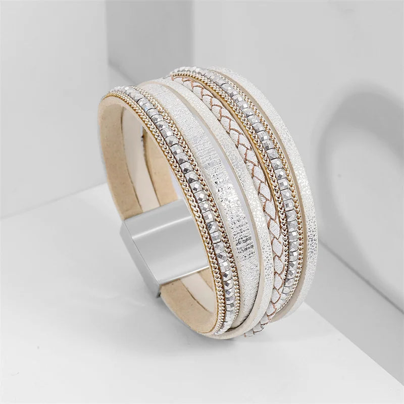 Genuine Leather Wrap Bracelet