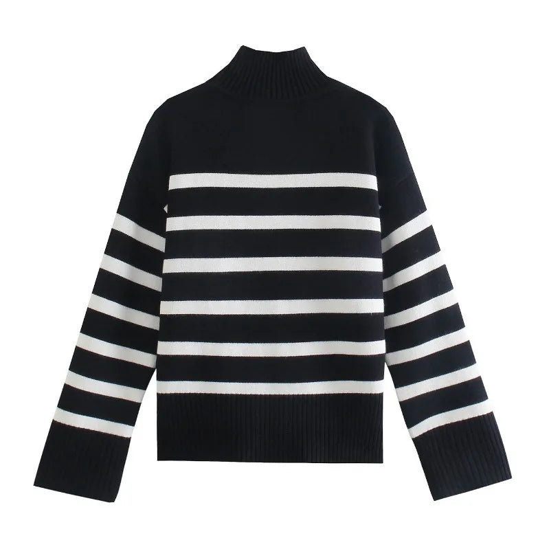 Striped Print Sweater