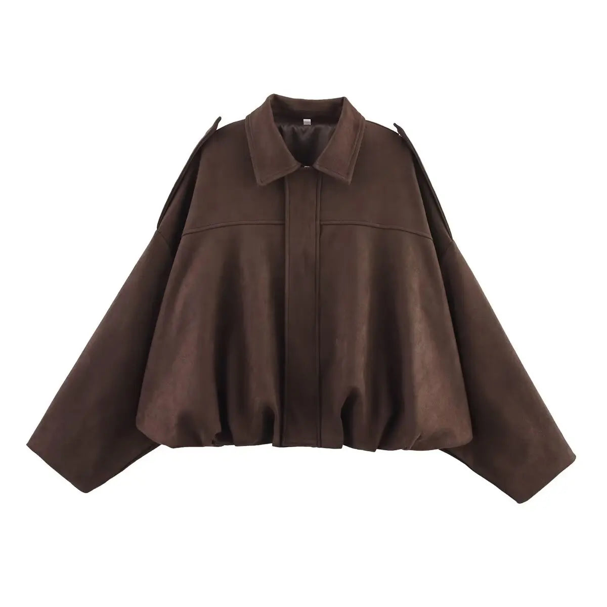 Chic Suede Bomber Jacket
