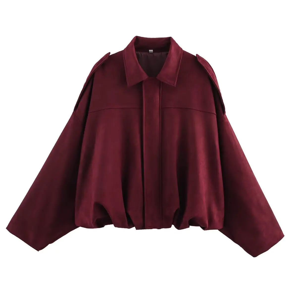 Chic Suede Bomber Jacket